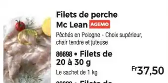 Thiriet Filets de perche Mc Lean AGEMO offre