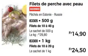 Thiriet Filets de perche avec peau offre