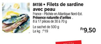 Thiriet 84156 Filets de sardine avec peau offre