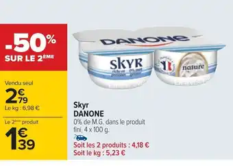 Carrefour Skyr DANONE offre