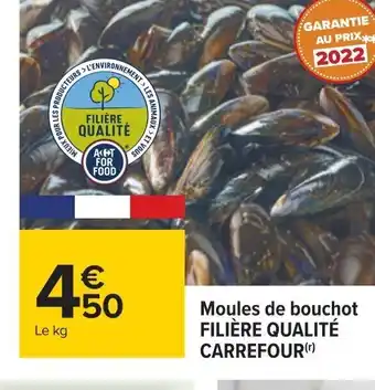 Carrefour Moules de bouchot FILIÈRE QUALITÉ CARREFOUR(¹) offre