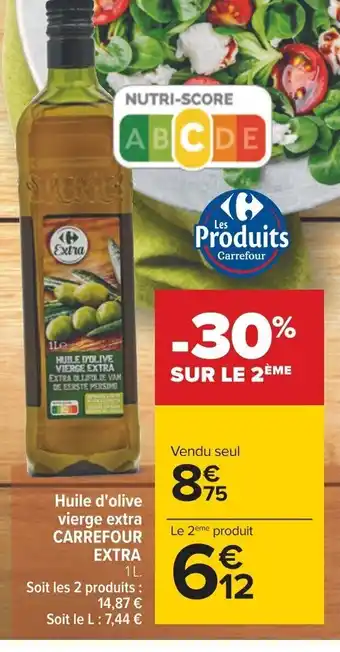Carrefour Huile d'olive vierge extra CARREFOUR EXTRA offre