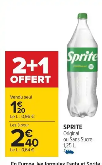 Carrefour Sprite offre