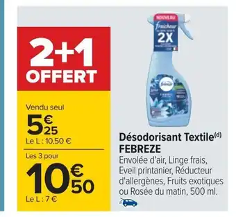 Carrefour Désodorisant Textile(d) offre