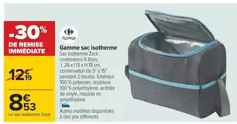 Carrefour Gamme sac isotherme offre