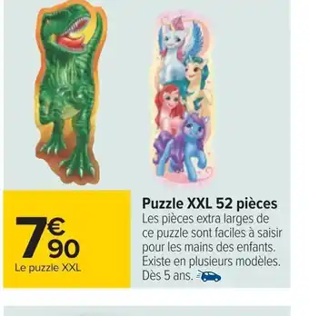 Carrefour Puzzle XXL 52 pièces offre