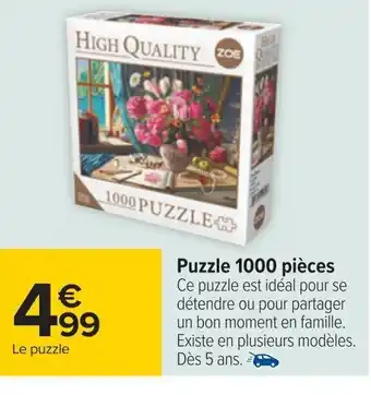 Carrefour Puzzle 1000 pièces offre