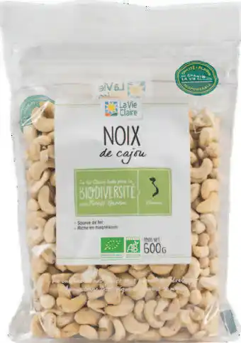 La Vie Claire Noix de cajou bio offre