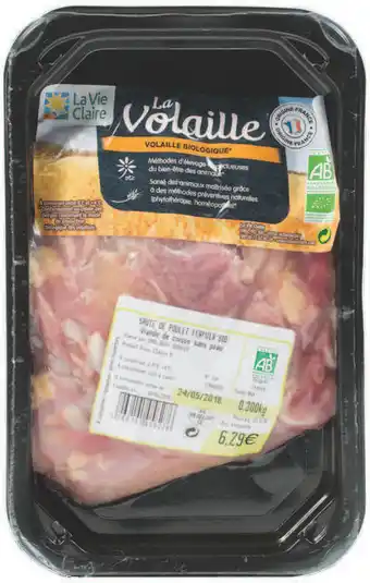La Vie Claire Sauté de poulet bio offre