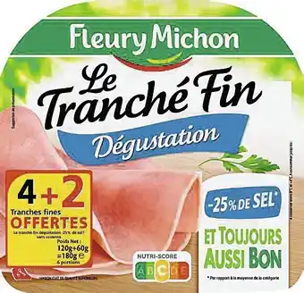 Spar JAMBON LE TRANCHÉ FIN DÉGUSTATION -25% DE SEL offre
