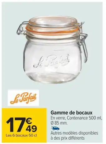 Carrefour Le parfait gamme de bocaux offre