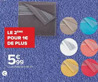 Carrefour Linge de toilette sila offre
