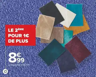 Carrefour Tapis chenille offre