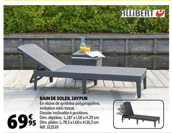 Auchan BAIN DE SOLEIL JAYPUR offre