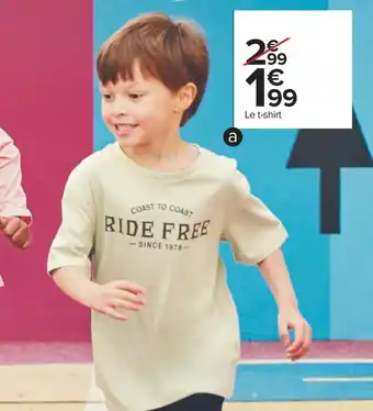 Carrefour T-shirt fille ou garçon offre