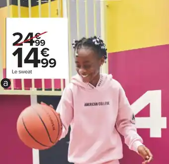 Carrefour Sweat fille offre
