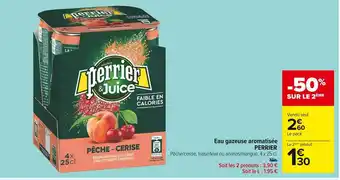 Carrefour Market Perrier eau gazeuse aromatisée offre