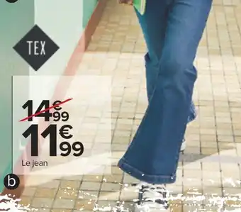 Carrefour Tex jean fille offre