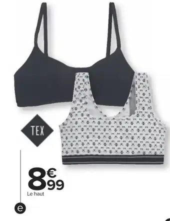 Carrefour Tex soutien-gorge coque sans armatures ou brassière femme offre