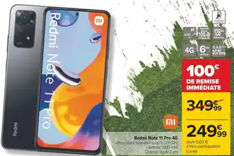 Carrefour Xiaomi redmi note 11 pro 4g offre