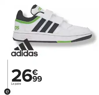 Promo Adidas basket enfant chez Carrefour