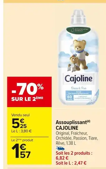 Carrefour Market Cajoline assouplissant(d) offre