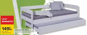 Carrefour Lit banquette 90 x 190 cm. offre
