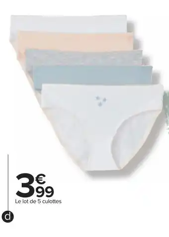 Carrefour Culottes fille offre