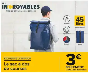 Carrefour Market Carrefour le sac à dos de courses offre