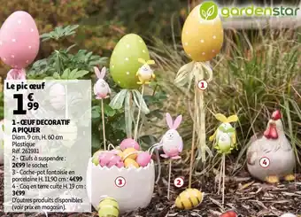 Auchan ŒUF DECORATIF A PIQUER offre