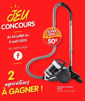 b&m Aspirateur cyclnique 700w offre