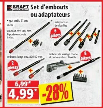 Norma Set d`embouts ou adaptateurs offre