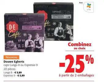 Douwe Egberts caps Lungo 8 ou Espresso 9