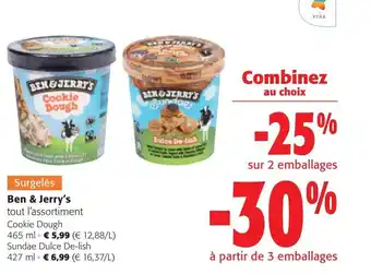 Colruyt Ben & Jerry's tout l'assortiment offre