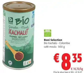 Colruyt Boni Selection Bio Kachalú - Colombia café moulu 500 g offre