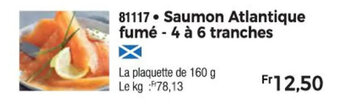 Thiriet Saumon Atlantique fumé - 4 à 6 tranches offre