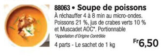 Thiriet Soupe de poissons offre