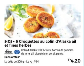 Thiriet 6 Croquettes au colin d'Alaska ail et fines herbes offre