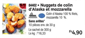Thiriet Nuggets de colin d'Alaska et mozzarella offre