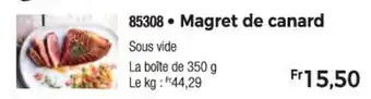 Thiriet Magret de canard offre