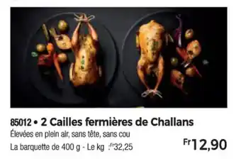 Thiriet 2 Cailles fermières de Challans offre