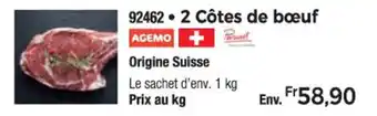Thiriet 2 Côtes de bœuf offre