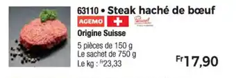 Thiriet Steak haché de bœuf offre