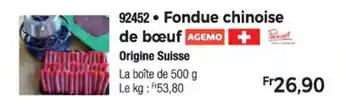 Thiriet Fondue chinoise de bœuf offre