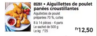 Thiriet Aiguillettes de poulet panées croustillantes offre