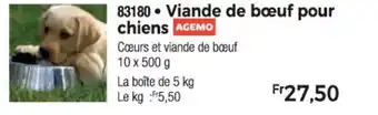 Thiriet Viande de bœuf pour chiens offre