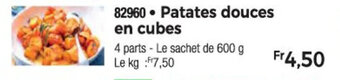 Thiriet Patates douces en cubes offre