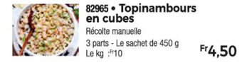Thiriet Topinambours en cubes offre