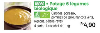 Thiriet Potage 6 légumes biologique offre