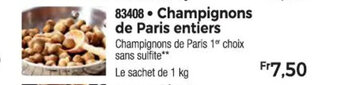 Thiriet Champignons de Paris entiers offre